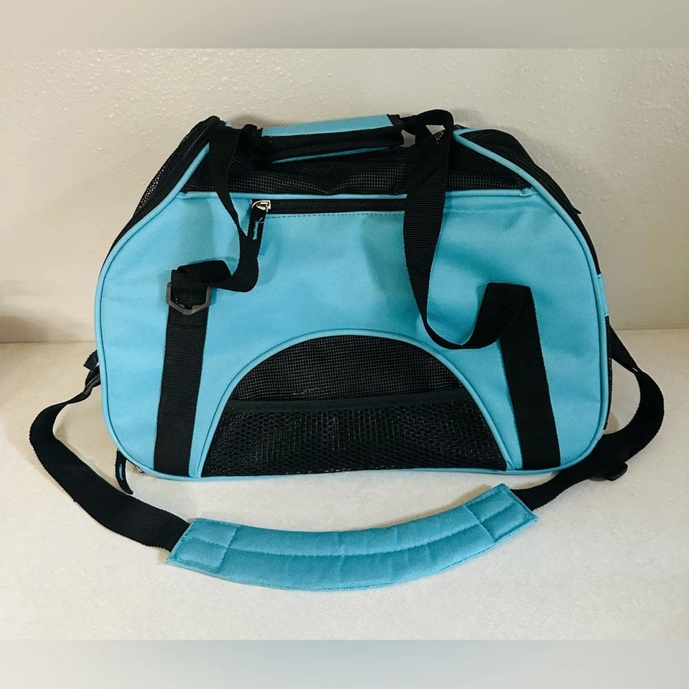 Petcomer Pet Traveler Dog Or Cat Carry Cage Tote Bag Carrier With Shoulder Strap